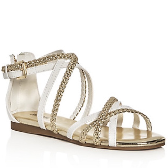 girls white sandals size 4